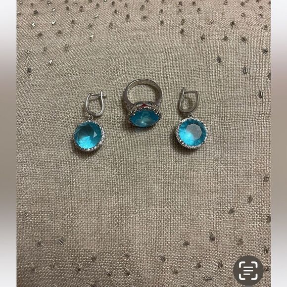 Ring & Earrings set in Sterling Silver - Picture 5 of 9